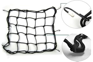 LUXXTORE Red Moto Equipaje, Red de Carga para Motos, Red Equipaje Casco, portaequipaje, Pulpo elástico Moto, 40cm x 40cm, Ajustable, Resistente.