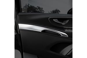 HIGH FLYING pour BZ Vito W447 2014-2022 Intérieur Porte Avant Accoudoir Coque Trim Accessoire Auto 2 pièce Argent