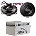 Produktbild Opel Omega B | Tür hinten - Lautsprecher Boxen Pioneer TS-G1330F - 13cm 3-Wege 130mm Triaxe 250W Auto Einbausatz - Einbauset