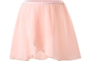 boruizhen Ballett Wickelrock Tanz Rock Chiffon Ballettrock Mädchen Mit Dehnbarem Taillenband für Kinder und Damen