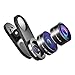 Produktbild Fisheye VAVA Fischauge Objektiv Lens Set Handy Clip On Kamera Adapter (180 Grad Fisheye Objektiv, 15x Macro Objektiv, 0,36x Weitwinkelobjektive)