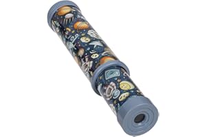 MIJOMA Kalejdoskop kosmosu, podziwianie i eksperymentowanie z lustrami, światłem i kolorami, upominek (czarny)