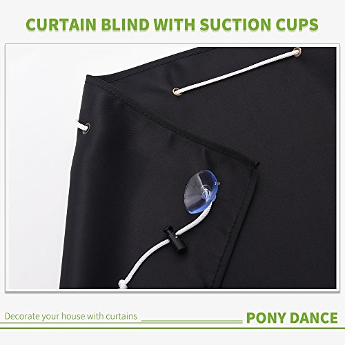 ponydance Car Accessories Windows Verdunklungsvorhänge, Sonnenschirme, Breite 70 cm, Tiefe 52 cm, 2 - 4