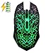 Price comparison product image UrChoiceLtd® AZZOR M6 2.4GHz 2400DPI 6 Buttons Wireless Mouse Lithium Batteries Luminous Mute Fluoresce Wrangler illuminated Usb Gaming Mouse For Computer (Green)