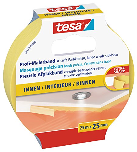 tesa Malerband für Innen, Profi Qualität, 25m x 25mm - 2