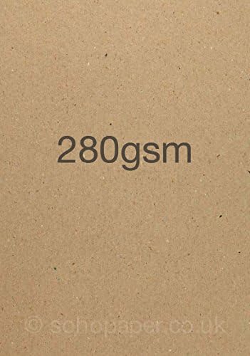 Kraft card and paper A3 Recycled - Pack of 50 sheets - soho paper products