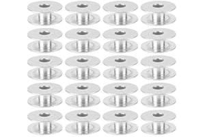 HEEPDD Bobinas de Aluminio Universal para Máquina de Coser, 100 Unidades, Accesorios Industriales, Vacías para Máquina Plana