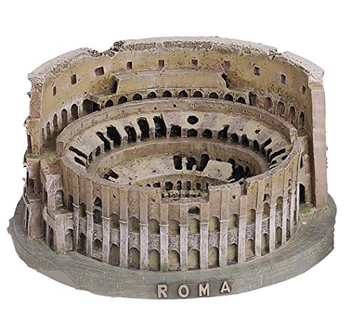 Souvenir del coliseo romano (Italia) en 3D. Producto realizado en resina. Dimensiones (anchura x altura): 19,5 x 9,5 cm