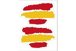 Artimagen Pegatina Trazos Bandera España (Pegatina pequeña 2 uds.)