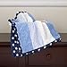 Kids Line Luxury Sherpa Blanket (Blue Stars)