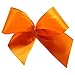 Produktbild Schleifen Dekoschleifen Fertigschleifen mit 6cm Goldclip 90x60mm aus Satinband 10 Stück (orange)