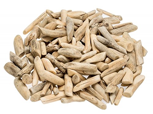 NaDeco® Treibholz getrommelt 3-7cm 1kg | Dekoholz | Driftwood | Schwemmholz | Wood | Maritime Dekoration | Bastelholz