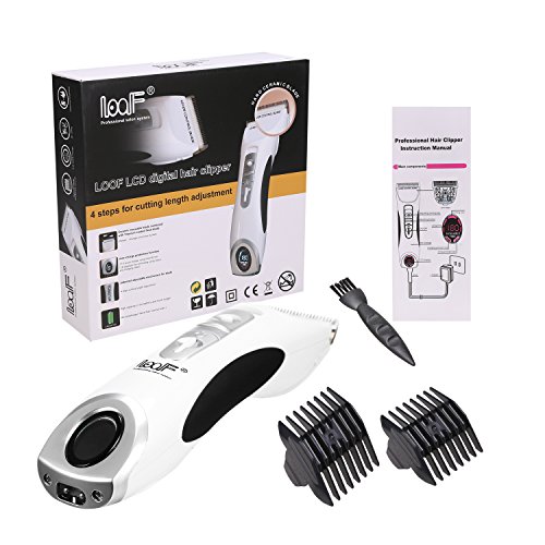 ACEVIVI Haarschneider Barttrimmer Körpertrimmer Elektronische Friseur Set Haarschneidemaschine für Kinder und Herren mit Akku und Netzbetrieb mit 2 Kammaufsätze(3-12mm), Weiß - 7