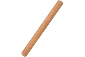 VANZAVANZU Rouleau à pâtisserie de 40 x 3,5 cm Rouleau à Pâtisserie Écologique en Bois de Hêtre Naturel Rouleau à Pâtisserie Classique en Bois pour la cuisson des Pâtes à Biscuits Pizza Ravioli Tarte Pâte