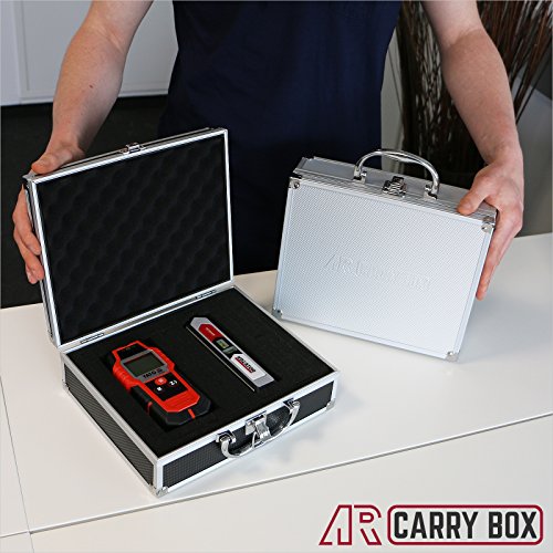 AR Carry Box® Kleine Alubox Alukoffer Aluminium Koffer Werkzeugkoffer leer 260x210x80mm Alu/Schwarz, 260x210x80mm Schwarz (Rasterschaum) - 5