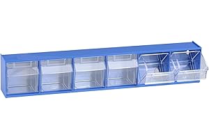 hünersdorff 460131 Klarsichtbehälter / Aufbewahrungsbox / Riegel für ein optimales MultiStore-Lagersystem im Baukastenprinzip aus hochschlagfestem Kunststoff (PS), Nr. 6