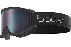 BOLLE Bollé - Lunettes de ski FREEZE & PLUS Noir mat vision optimale, protection anti-buée et anti-rayures, double écran, cadre ventilé