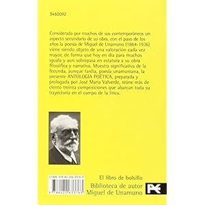 Antología poética (El Libro De Bolsillo - Bibliotecas De Autor - Biblioteca Unamuno)
