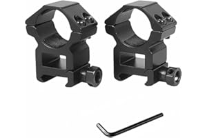 ProWildGear 1" or 30mm Dovetail Scope Mount Rings High Low Profile for 11mm or 20mm Dovetail Picatinny 1 Pair