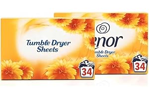 ZOPPER 2 x 34 Tumble Dryer Sheets Summer Breeze Fabric Conditioner Fresh Clothes Fresh Fragrance Long Lasting Freshness Tumble Drying for Clean & Soft Fabrics (68 Sheets)