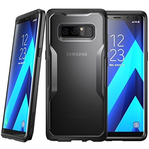 Carcasa para Samsung Galaxy Note 8  2017   Funda cubierta protectora SUPCASE Unicorn Beetle serie Premium Hybrid  semitransparente negro 