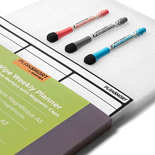 Pizarra planificador semanal magn tico de borrado en seco en formato A 3 - Gran tablero de notas con un im n fuerte y flexible tanto para adultos como para ni os - Pizarra blanca practica de Plan Smart reviews Pizarra planificador semanal magn tico de borrado en seco en formato A 3 - Gran tablero de notas con un im n fuerte y flexible tanto para adultos como para ni os - Pizarra blanca practica de Plan Smart