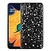 Produktbild HiChili Hülle für Samsung Galaxy A50 Glitzer Handyhülle Strass Diamant Bling Schutzhülle Luxus Ultra Dünn Anti-Scratch Kratzfest Hart PC Tasche 360 grad Protective Case Cover Damen Mädchen, Schwarz