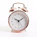 LLSJZ-CLOCK Stil erinnert an die retro elektronische Wecker Studenten faule Menschen Alarm nostalgische Modell blasoniert blasoniert, Rose Gold
