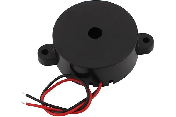 sourcing map DC 8-15V 12V Active Buzzer électronique Alarme sonore bip Intermittent Noir