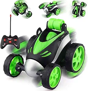 Rubela MBC RC Cars Stunt Car, 4WD 2.4GHz Double Sided Rotating 360 Flips Vehicles, Drift High-Speed Off-Road Stunt Truck Toys for 3 4 5 6 7 8-12 Year Old Boy Toys Birthday Gifts Multicolor