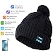 Produktbild Bluetooth Kopfhörer Beanie, Bluetooth Mütze Damen, kein Innenfutter, Eingebaute HD Stereo-Lautsprecher & Mikrofon, Wiederaufladbaren für Winter Outdoor Sports, (Schwarz)