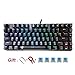 Price comparison product image DIY Z, Waterproof 88 RGB LED Backlit Mechanical Gaming Keyboard with 32 Keys Anti Ghost Keys Blue Switch Black Free Gift 1.5meter Power Cord