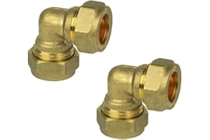 Wärmer System Brass Compression Elbow 15mm (2)