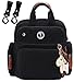 Produktbild Segeltuch Wickeltaschen Schwarz Rucksack Messenger Bag Passend Kinderwagen GroßEs FassungsvermöGen