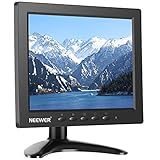 Neewer NW801H 8 Zoll Monitor mit 4: 3 TFT-LCD Bildschirm 1024x768 Auflösung, 500: 1 Kontrast, HDMI VGA BNC AV Eingang Audio, eingebauter Lautsprecher (Batterien Sind Nicht Enthalten)