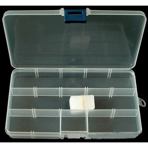 Meta-U Compacta Ajustable 15 Compartimiento Contenedor De Herramientas Caja De La Caja De Almacenamiento De Plástico Joya(1)