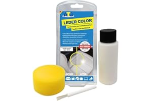 ATG® Teinture cuir blanc - Teinture pour cuir et peinture cuir - Entretien pour Siège et Volant de Voiture, Canapé, Chaussure, Veste et Autre Vêtements - renovateur cuir voiture - peinture pour cuir