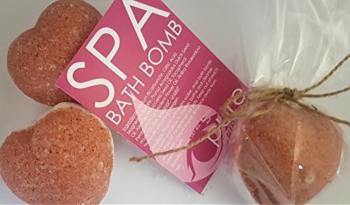 Spa bath bomb - Natural, Organic, Vegan, Handmade bath bomb with Epsom salts. 100% Pure Rose Geranium and Rosewood Essential Oils