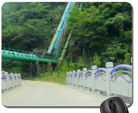 Bridge and Hydroelectric water mains Mouse Pad, Mousepad (Mountains Mouse Pad)
