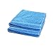 Produktbild 2x Microfaser Auto Trockentuch Randlos Set Wäsche Reinigung Politur Von Autoscar - 40 x 40 cm Blau Zwei Unterschiedliche Seiten Ohne Rand Mikrofaser Reinigt Trocknet Pflegt Sanft Ohne Kratzer