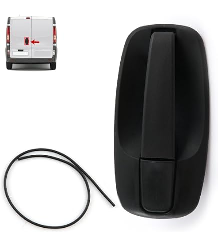 Poignée De Hayon Arrière Pour Vauxhall Trafic 2001-2014 - Référence OE 8200283010 - En Plastique ABS Noir - Remplacement Extérieur