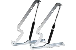 VHEUHZ Lot de 2 charnières à piston à gaz compatibles avec Keter Store It Out Arc Max Ace Prem Elite Boîtes de rangement