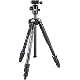 Manfrotto Element MII, Treppiede da Viaggio in Alluminio con Testa a Sfera e Sacca per Trasporto, per Fotocamere Compatte, CS