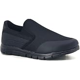 Makosen Triko Bağcıksız Erkek G&uuml;nl&uuml;k Ayakkabı, Siyah, Slip-On Stil Tarz2155