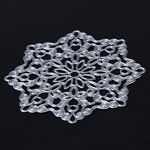 Demiawaking 1Pcs Blume Schneiden Schablonen DIY Sammelalbum Dekor Papier Karten, Metall Buchzeichen , Metall Lesezeichen als Geschenk fuer Freunde - 5