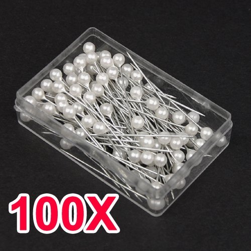 Veroda Runde Stecknadeln für Hochzeit, Blumen, Knopflöcher, Korsagen, Brautschmuck, 100 Stück - 2