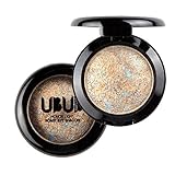 Single Baked Eye Shadow,Tefamore Powder Palette Shimmer Metallic Eyeshadow Palette