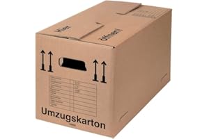 BB-Verpackungen Umzugskarton Spedition 650 x 350 x 370 mm (extrem stabil, 2-wellig, doppelter Boden, Speditionsqualität, belastbar) - Sets zwischen 10 und 150 Stück (10)
