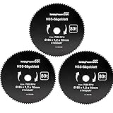 Mini scie circulaire à main Lot de 3 Scie bois FEIN ø85 x 10 x 1,5 mm Convient pour Aldi Duro/Lidl/Norma