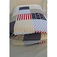 VERSANDKOSTENFREI für DE Maritim Krabbeldecke, Babydecke, Kuscheldecke im Patchworkstil